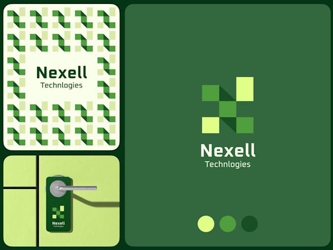 Gig Preview - Nexell technologies logo branding design