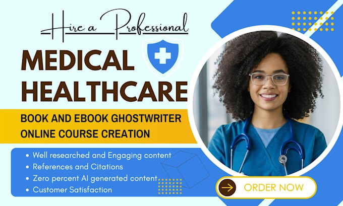 Gig Preview - Ghostwrite your health and fitness, medical ebook, nutrition, ebook ghostwriter