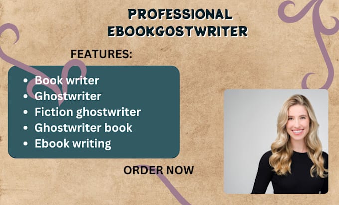 Gig Preview - Ghostwriter your ebook, book editing, fiction books