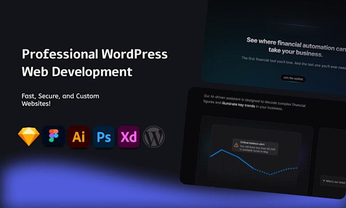 Gig Preview - Create a stunning wordpress website for you