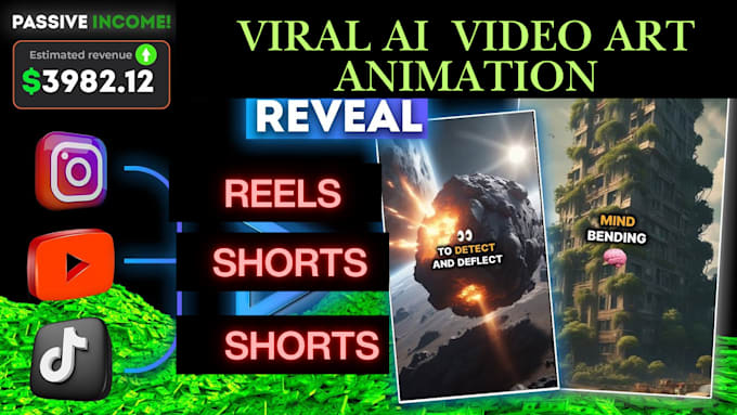 Bestseller - create viral ai video art animation for youtube shorts ig reels ai tiktok reels