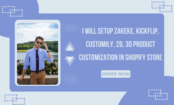 Gig Preview - Setup zakeke, kickflip, customily, 2d, 3d product customization in shopify store