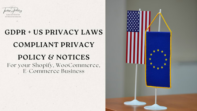 Gig Preview - Write gdpr and US privacy laws compliant policies for your online store