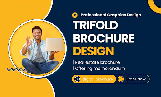 Gig Preview - Design real estate offering memorandum digital trifold brochure design