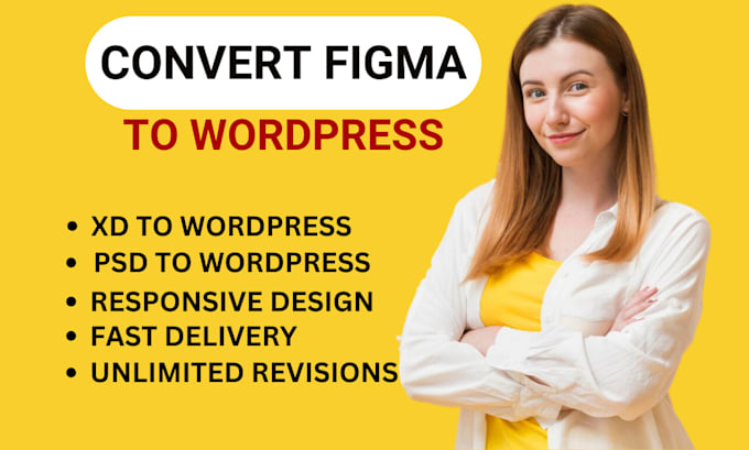 Gig Preview - Convert figma, xd, PSD to responsive wordpress website