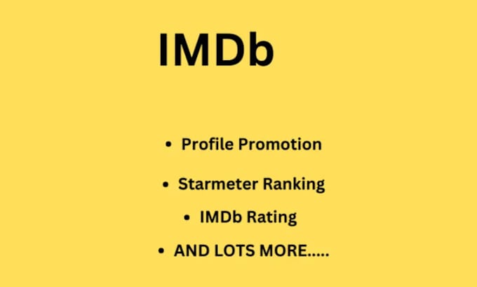 Gig Preview - Increase your movie rating on imdb