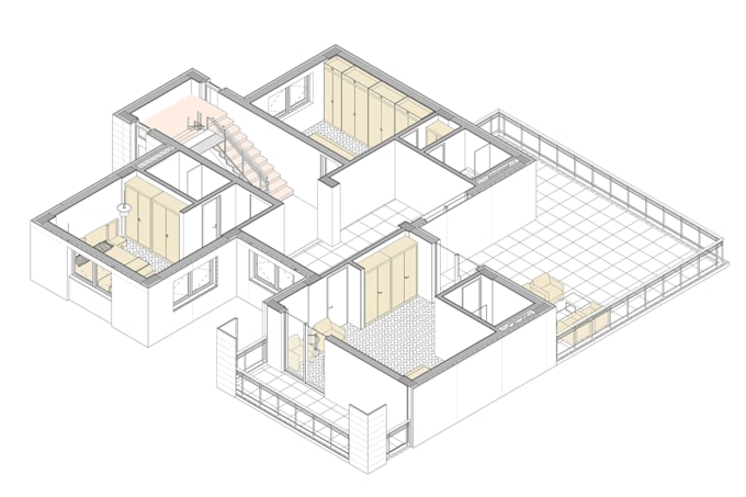 Gig Preview - Do 2d floor plan, 3d bim model, elevation in revit architecture