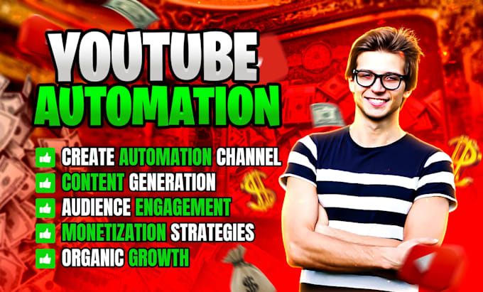 Gig Preview - Set up and monetize a faceless youtube cash cow channel