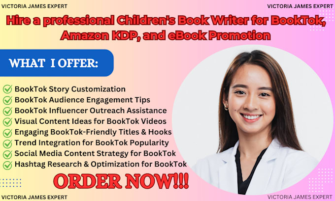 Gig Preview - Write your children book on booktok amazon KDP ebook or book promotion