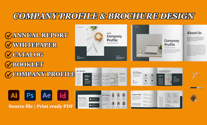 Gig Preview - Design company profiles, brochures, proposal, booklet and annual report