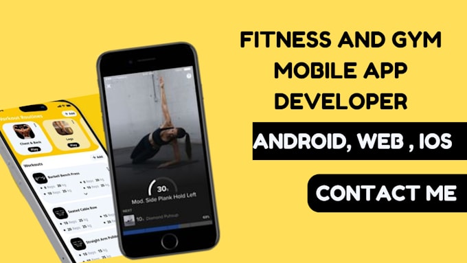 Gig Preview - Develop fitness gym app fitness app gym app mobile app for android and IOS