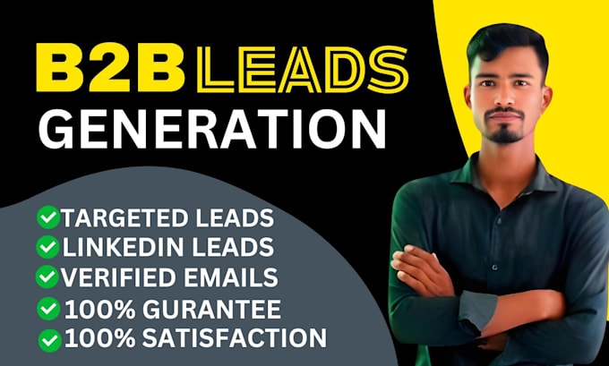 Gig Preview - Do premium valid email, b2b leads, targeted linkedin leads