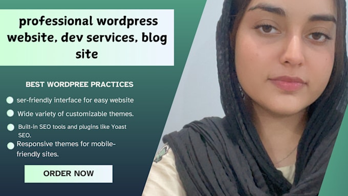 Gig Preview - Create professional wordpress website, dev services, blog site