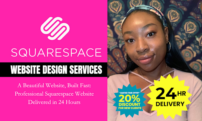 Gig Preview - Design a professional squarespace website in 24 hours