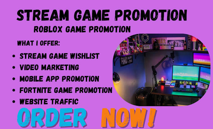 Gig Preview - Steam game promotion app marketing to active audience map