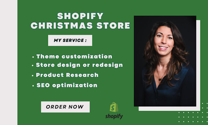 Gig Preview - Christmas shopify store, christmas shopify dropshipping store for sales