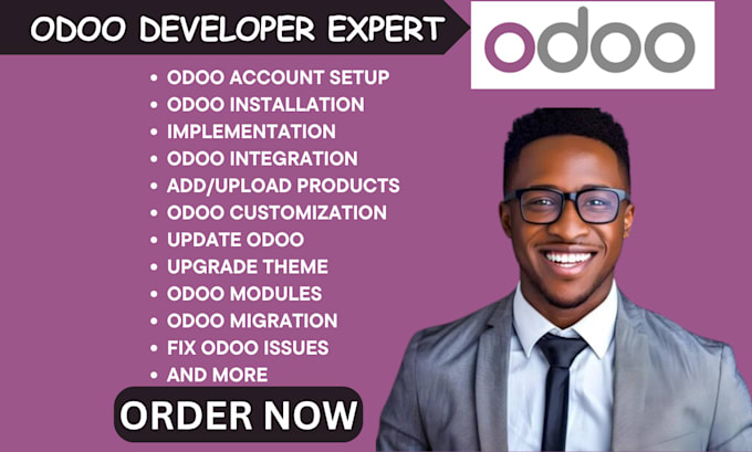 Gig Preview - Install implement integrate add products, customize develop odoo website modules