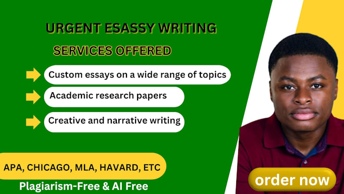 Gig Preview - Do urgent essay writing case study research essay writing for essay writing