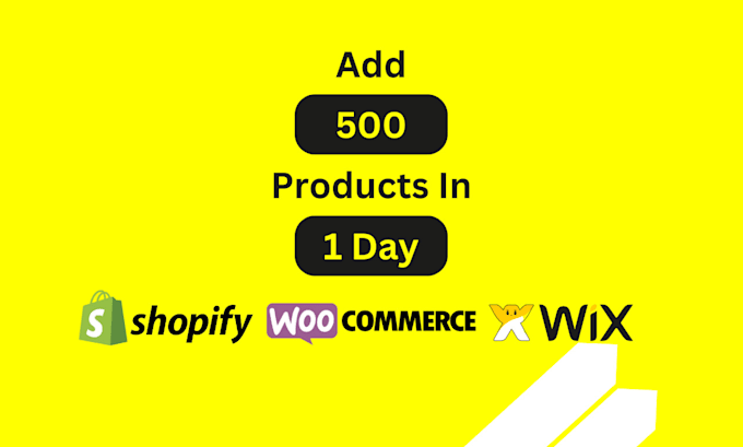 Gig Preview - Add products upload products to shopify woocommerce store