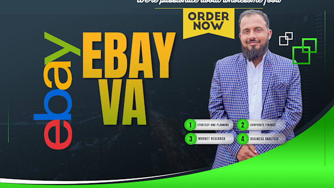 Gig Preview - Do ebay listing and account management VA services