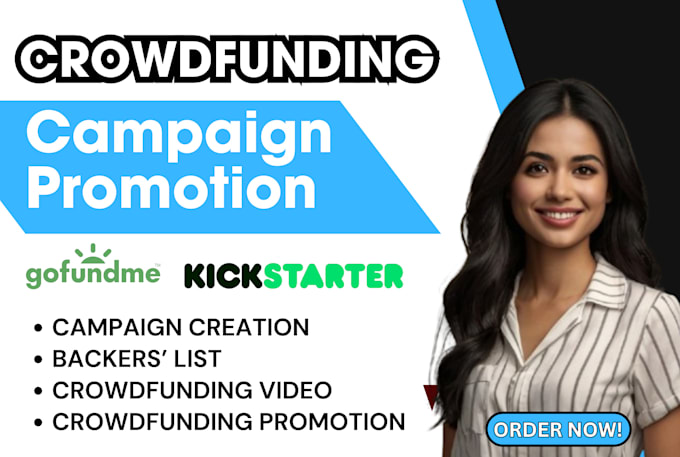 Gig Preview - Do crowdfunding campaign promotion for kickstarter, indiegogo fundraising