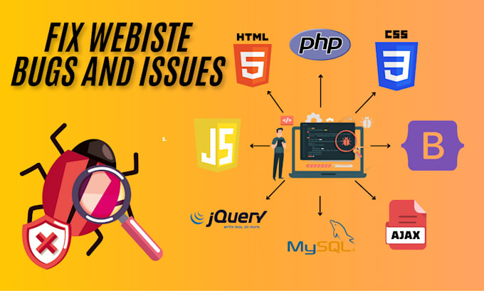 Gig Preview - Fix javascript, jquery php website and mysql, html, css bugs