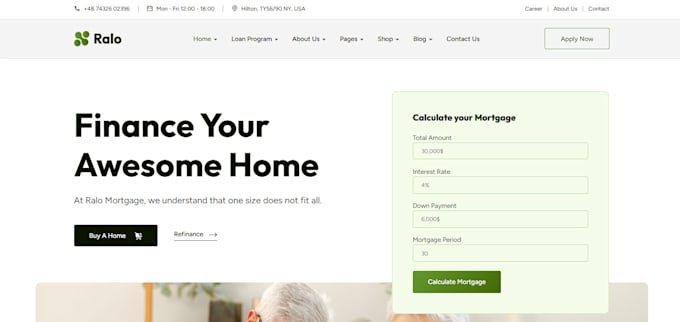 Bestseller - design mortgage websites, mortgage loan calculators, mca, business loan website