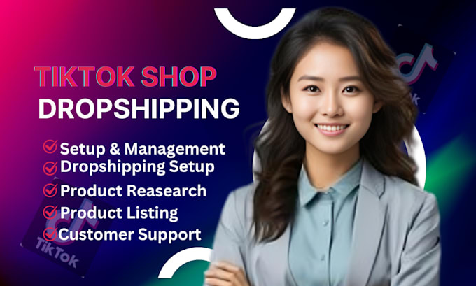 Gig Preview - Be your tiktok shop virtual assistant tiktok shop dropshipping