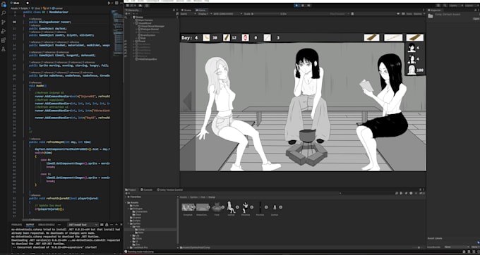 Gig Preview - Code your visual novel in renpy or unity