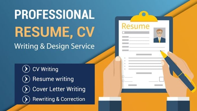 Gig Preview - Get your dream job with resume writing, cover letter writing and design services