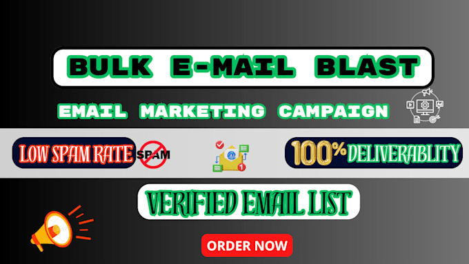 Gig Preview - Send emails manually bulk emails email blast email campaign