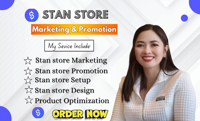 Gig Preview - Do stan store marketing, stan store promotion for organic traffic and sales