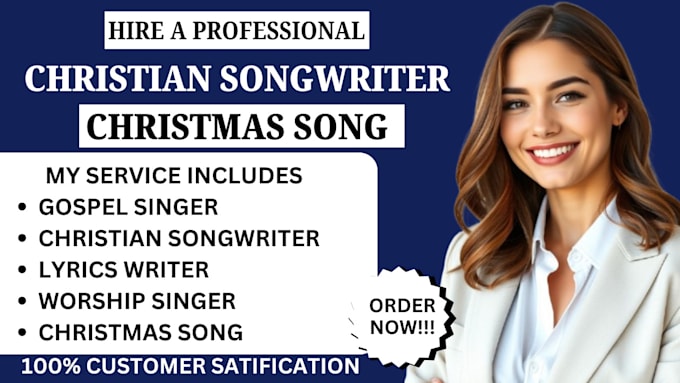 Gig Preview - Ghostwrite gospel singer, christian songwriter, worship singer, christmas song