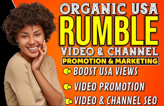 Bestseller - rumble promotion boost organic views USA youtube promotion rumble video SEO