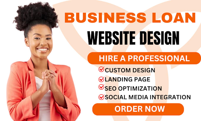 Gig Preview - Design business loan leads business loan website loan website mortgage website