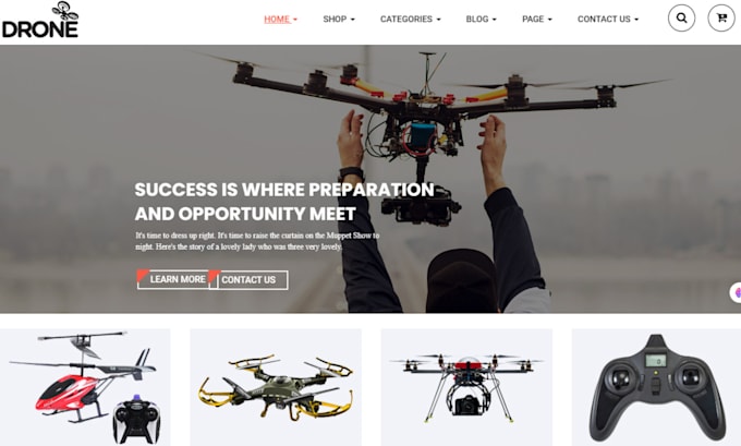 Gig Preview - Design highly luxury drone shopify store photography drone videography drone