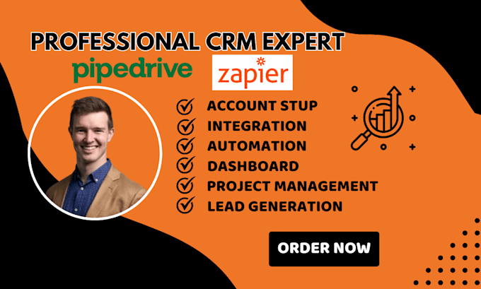 Gig Preview - Set up and automate your sales using pipedrive CRM and zapier integration