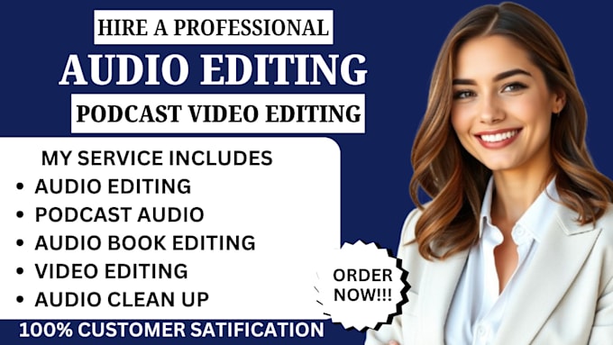 Gig Preview - Do professional audio book editing, podcast audio and video editing