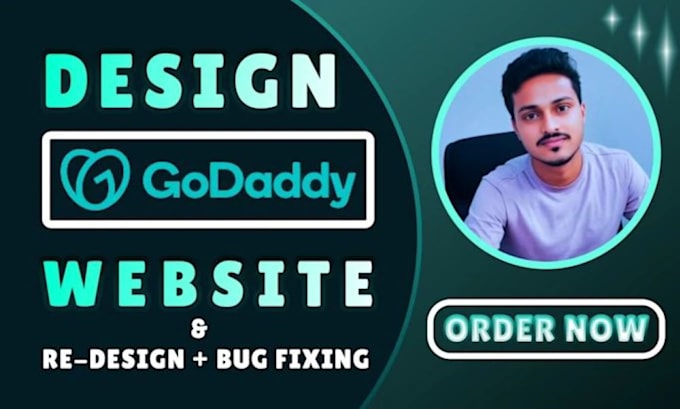 Gig Preview - Godaddy website redesign godaddy website design, develop godaddy website design