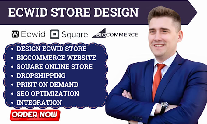 Gig Preview - Setup ecwid store print on demand bigcommerce website square online store