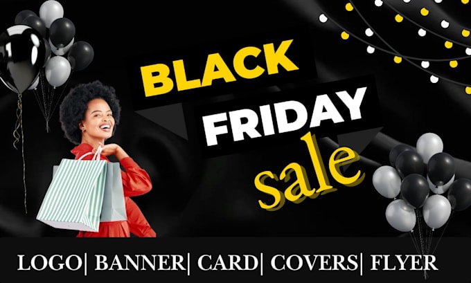 Gig Preview - Do black friday design, black friday social media post, christmas banner design