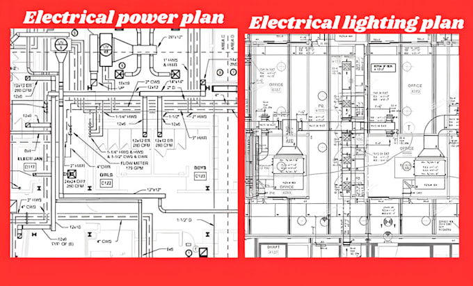 Gig Preview - Create electrical engineering drawings and mep plumbing plans