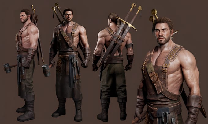 Bestseller - 3d metahuman unreal engine 3d game character design realistic 3d character model