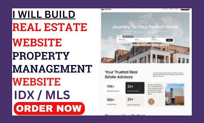 Gig Preview - Develop real estate website idx mls integration  property management website