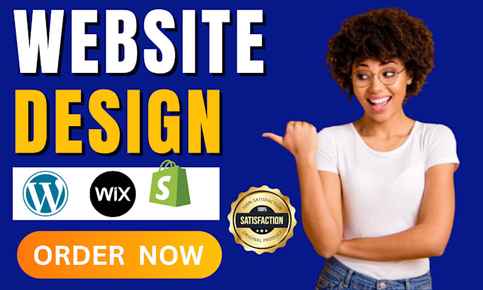 Gig Preview - Design wordpress website landing page update wix website revamp shopify