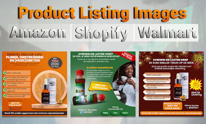 Bestseller - do amazon, shopify, walmart product listing image designs, infographic pictures