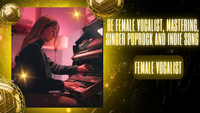 Gig Preview - Be female vocalist, mastering, singer poprock and edm