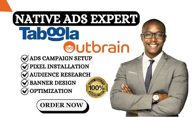 Gig Preview - Setup and manage taboola outbrain native ads campaign facebook ads google ads