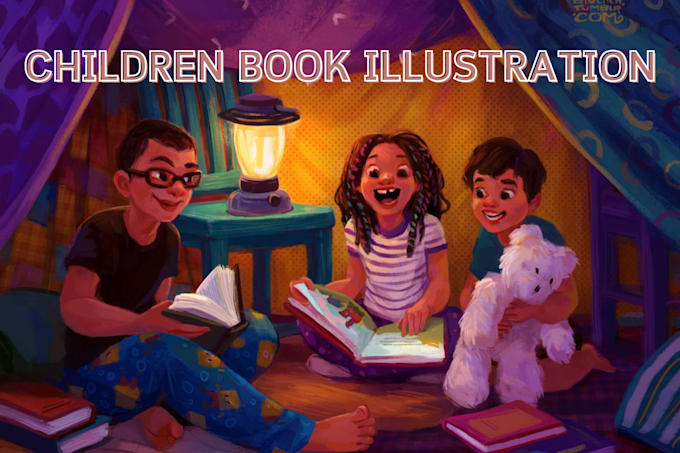 Gig Preview - Design children book illustration and cover children story illustration book KDP