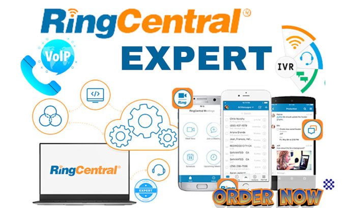 Gig Preview - Setup ringcentral grasshopper ivr phone system 8x8 voip tcr sms registration